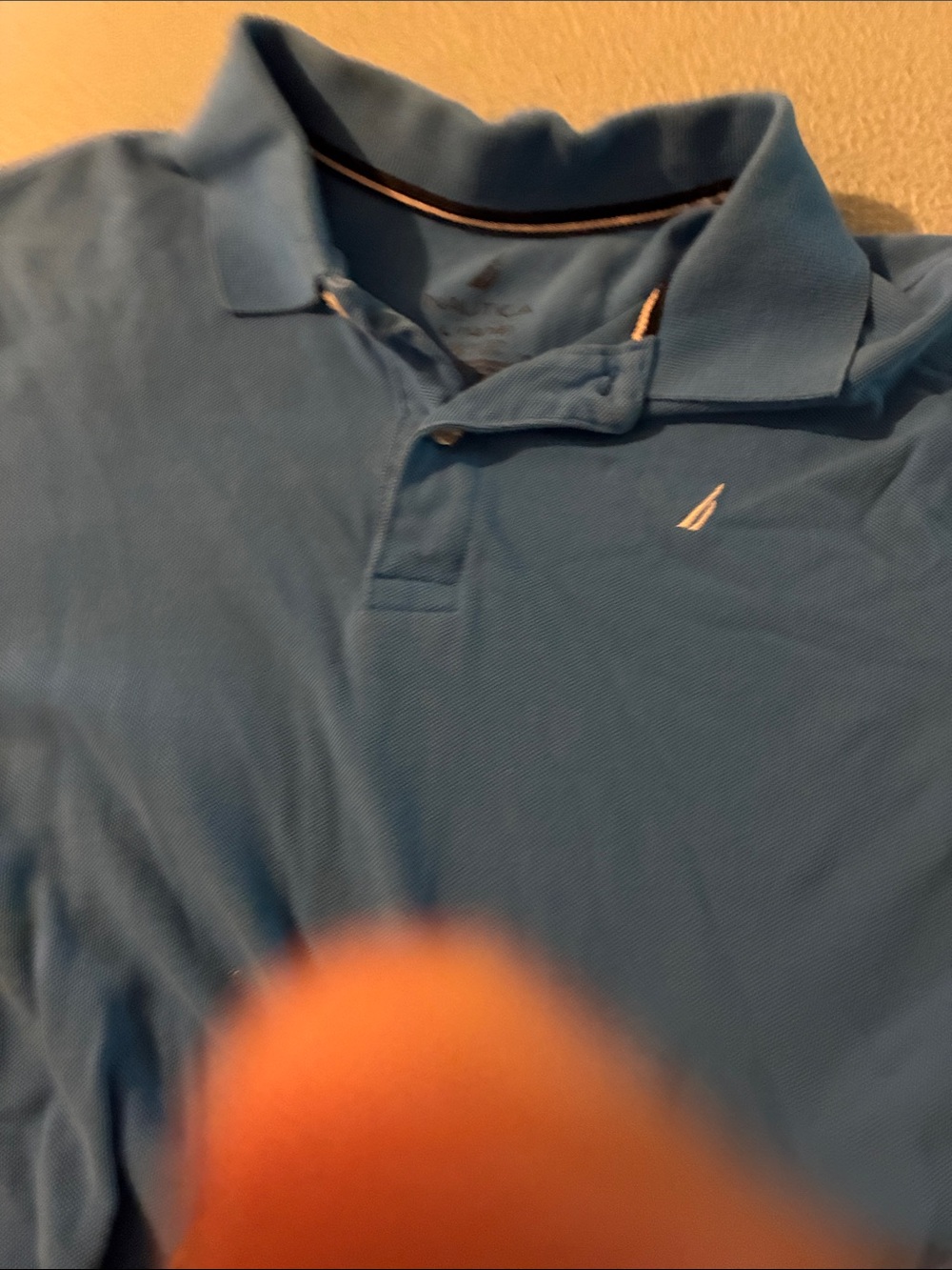 Nautica boy’s Light Blue Polo with Contrast Trim
